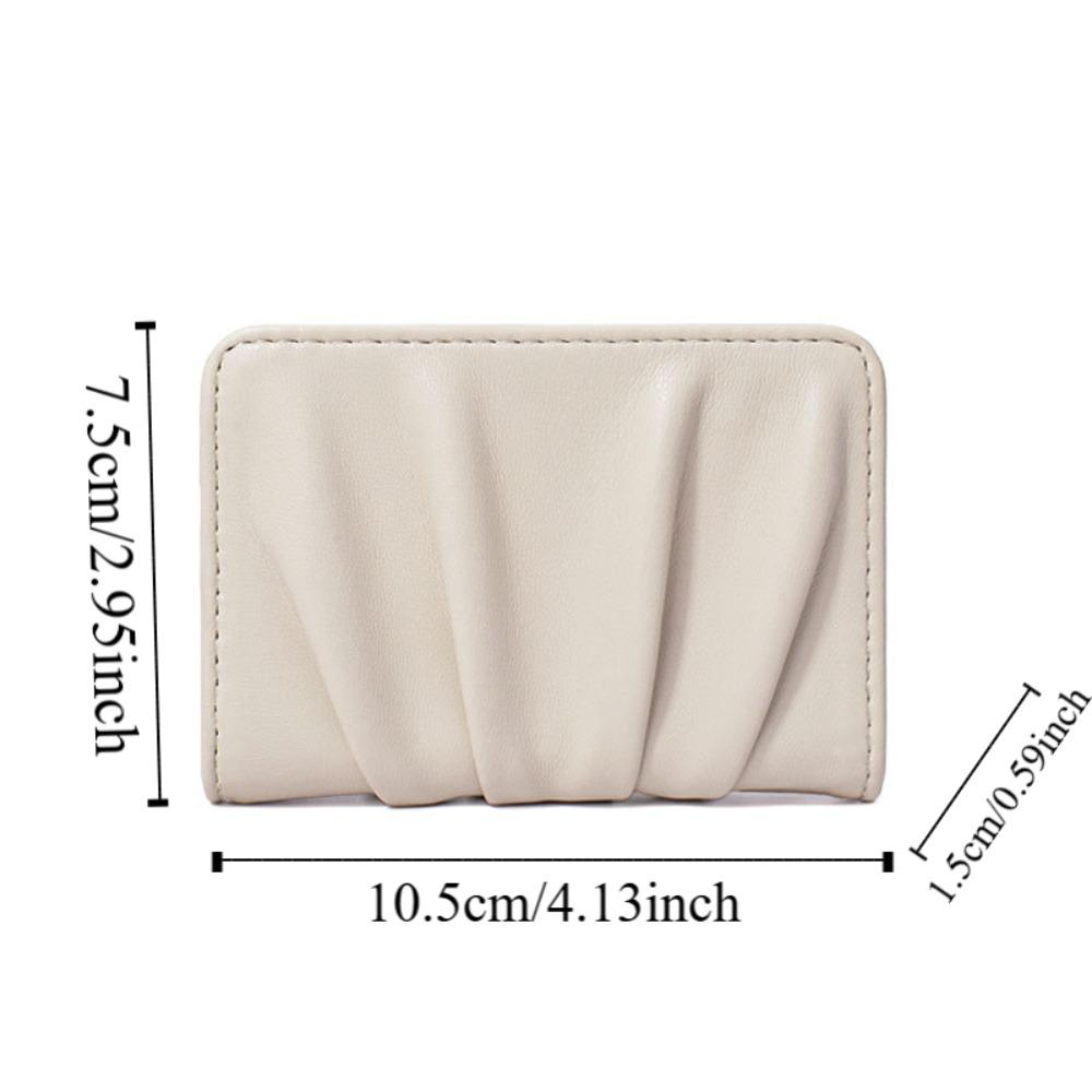 Korean Style Simplified Purse Sewn Mini Coin Pouch Button Short Small Bag Daily