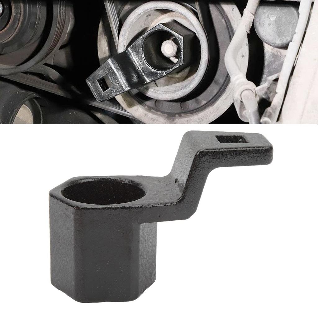 Crank Pulley Retention Wrench Crankshaft Pulley Wrench Large Torque Black Coated Crank Pulley Retention Wrench Replacement Accord 2. 4 Cyl