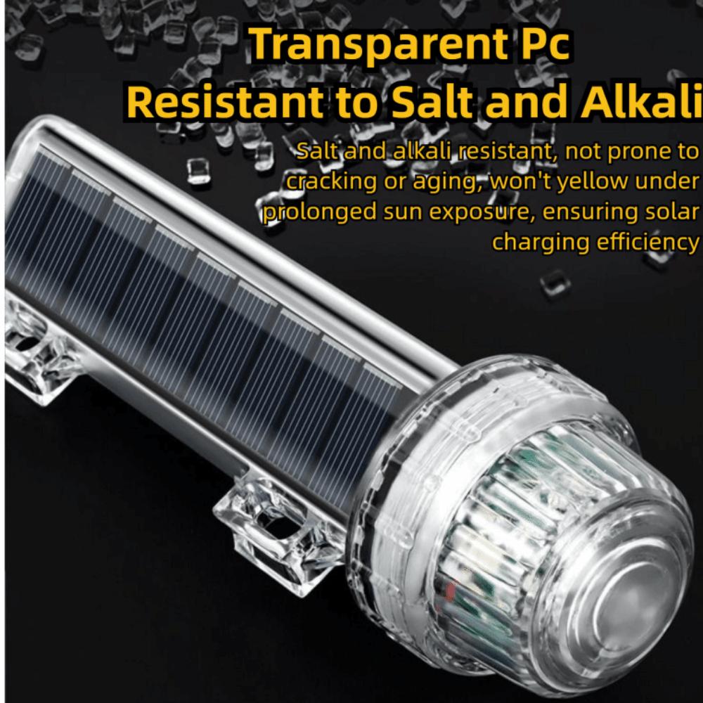 Tricolor Light Solar Ocean Signal Light Waterproof Navigation Signal Light  Yacht Accessories