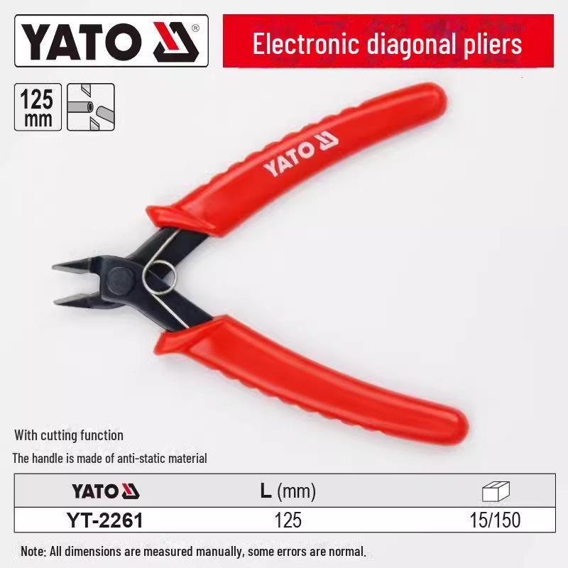 Yiertuo Industrial-Grade Electronic Nozzle Scissors and Oblique Side-Cutting Pliers