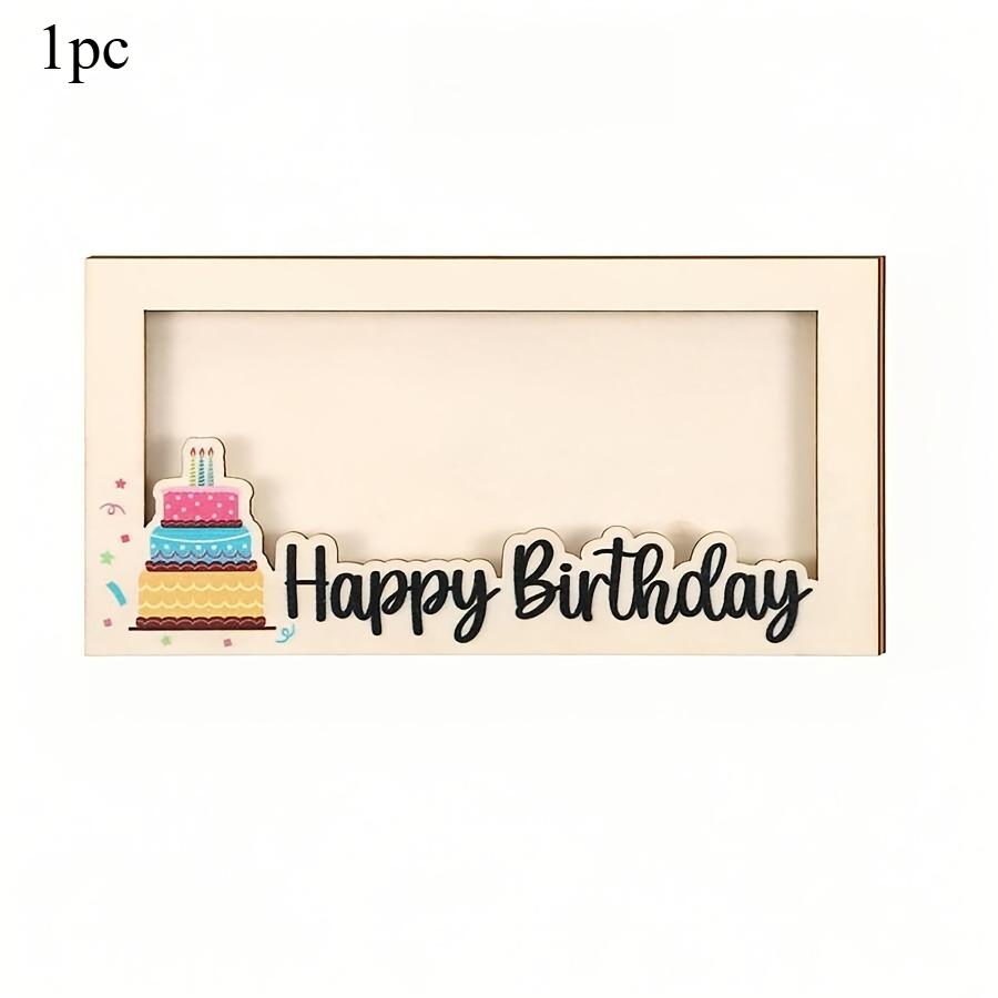 

1pc Wooden Cash Gift Wallets Birthdays Party Decoration DIY Cash Envelopes Greeting Cards for Birthday Handmade Wallet Gifts Box 18x8.5
