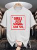 Unisex Cotton Tee Fun Letter Box Slogan Graphic Print Loose Breathable Summer Crew Neck Casual Street T Shirt Unisex Daily Wear