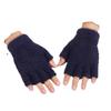 Unisex Minimalist Fingerless Knit Gloves - Warm, Touchscreen-Compatible for Autumn/Winter