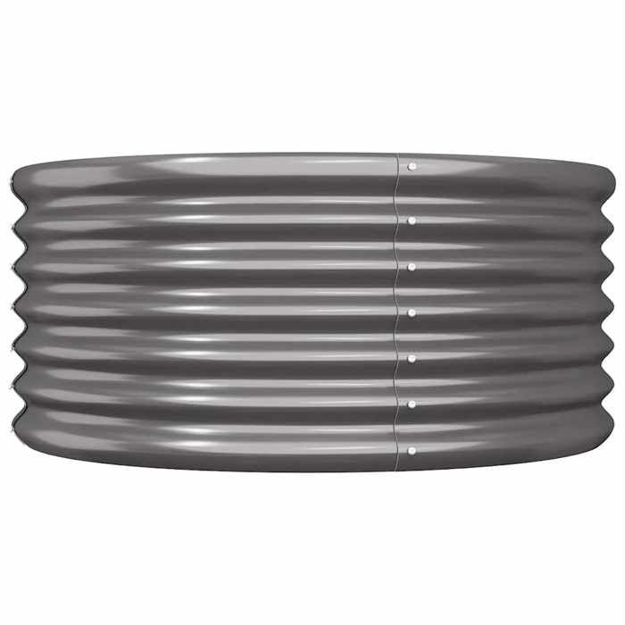 Jardinière - Maison Exclusive - Acier galvanisé - Ø80 x H36 cm - Anthracite