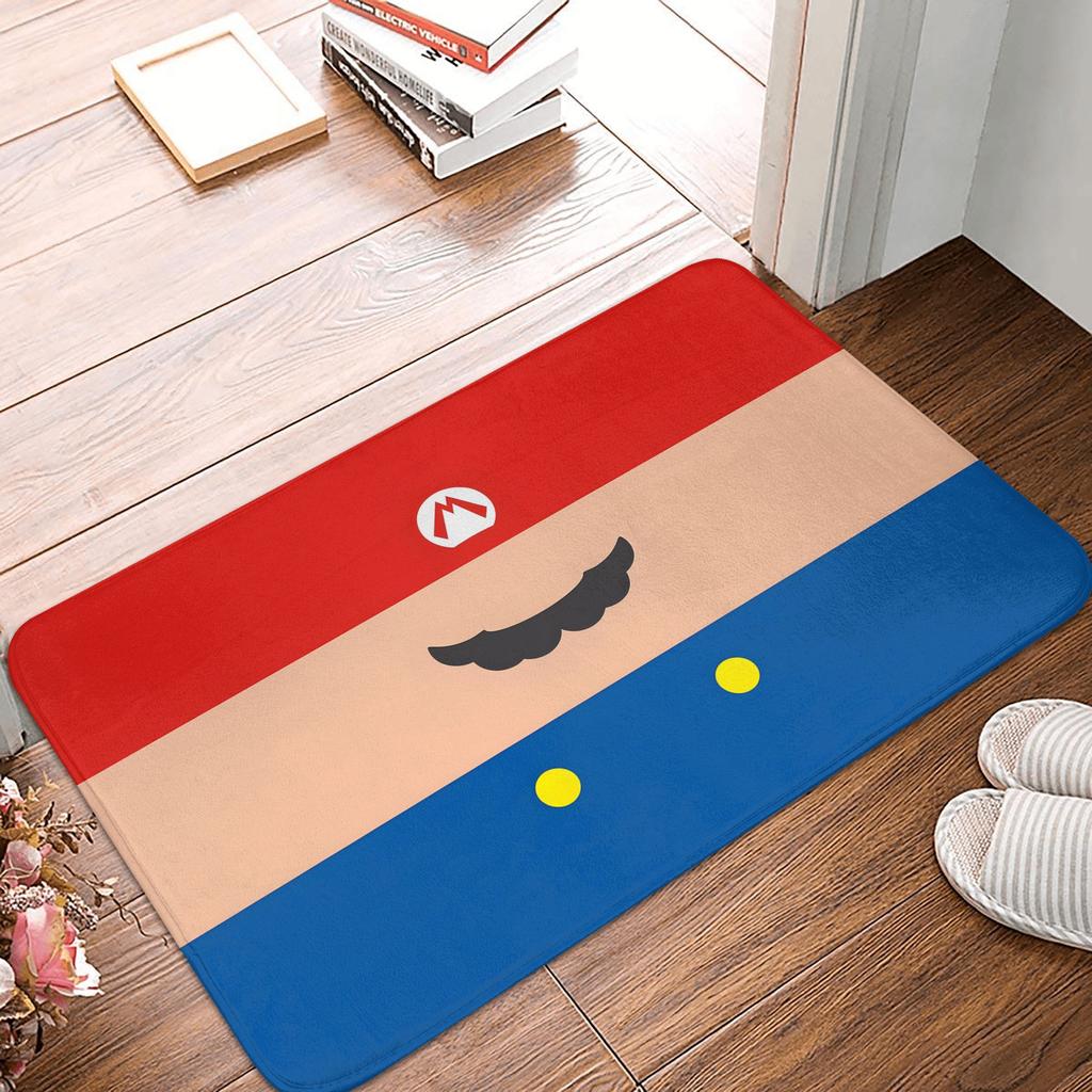 M-Marios Super Bros Front Door Floor Entrance Mat Outdoor Bathroom Kitchen Doormat Garden Carpet Rug