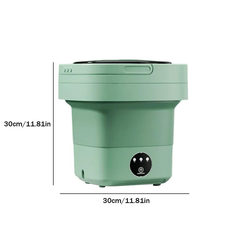 6.5L Small Folding Washing Machine Student Dormitory Underwear Folding Laundry Mini Sock Washing Machine Portable Washing Bucket