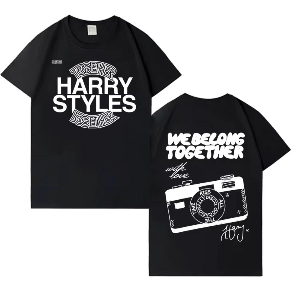 Singer Harry Styles Together Album Tour 2026 T-shirt Casual Cotton T Shirt Men s Women Hot Sale Cozy Oversized Tshirt Streetw... S разноцветный