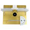 Aluminium Router Table Insert Plate, Woodworking Benches Router Flip Plate W/ Miter Gauge Guide Aluminium Fence Sliding Brackets