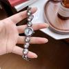 Luxury Retro-Style Gemstone Bracelet Watch For Women, Genuine Women'S Watch, Trendy Women'S Watch, Women'S Gift.