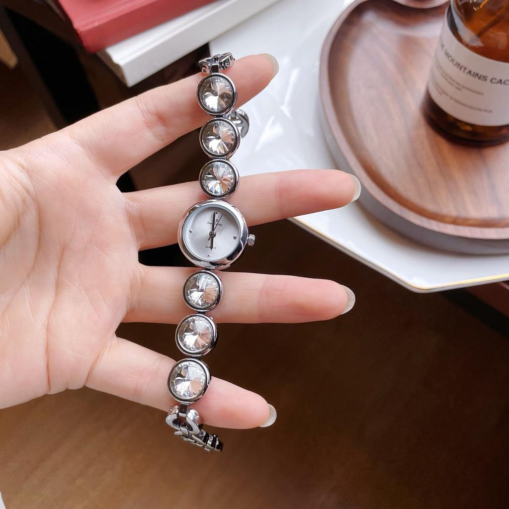 Luxury Retro-Style Gemstone Bracelet Watch For Women, Genuine Women'S Watch, Trendy Women'S Watch, Women'S Gift.