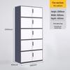 WEZHO Narrow 5-Tier Steel Filing Cabinet