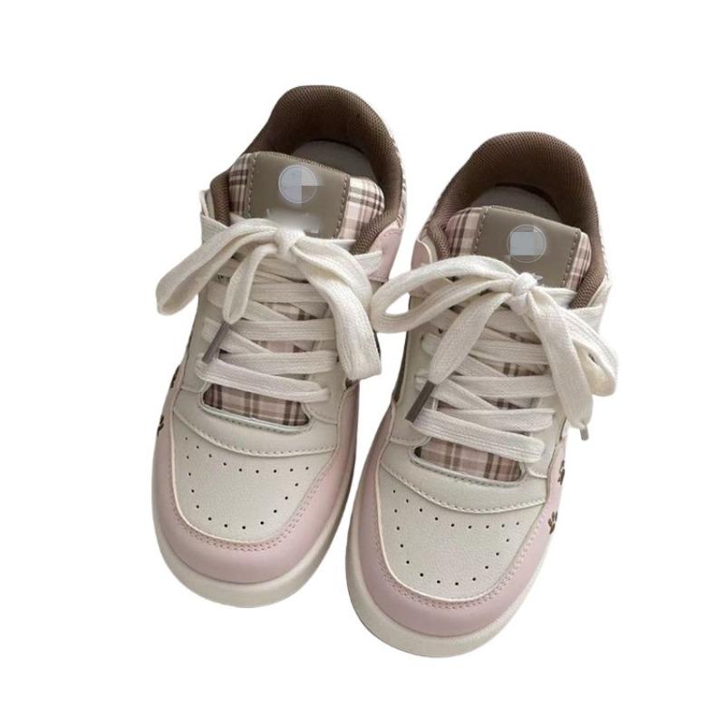 Campus Style Little White Shoes Women's Autumn New Breathable Board Shoes Versatile Students with Skirts Bread Shoes