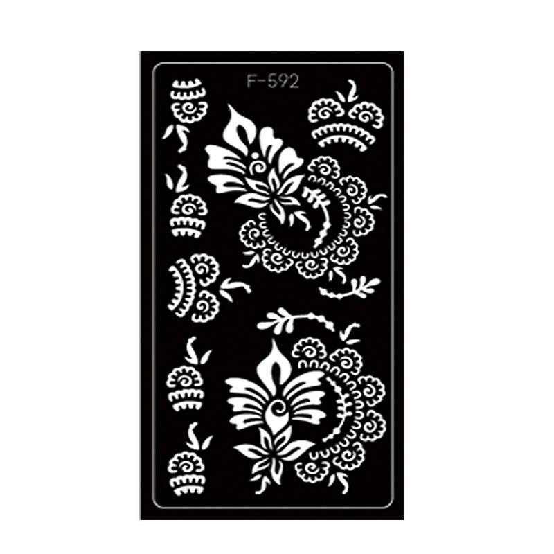 Pet Hollow Tattoo Template Middle East Indian Tattoo Sticker Body Painting Template Sticker Inkjet Painting