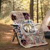 Motorcycle Flames Home Customize Your Name Blankets Comfortable Soft Lightweight Allseason Multipurpose Blanket For Picnics Sofas Offices Beds Living