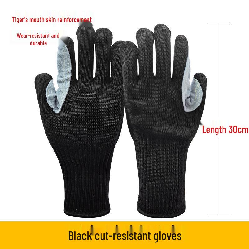 Mehrzweck-Stahldraht- schnittfeste Handschuhe, Schutzstufe 5 für Arbeit und Schnittschutz