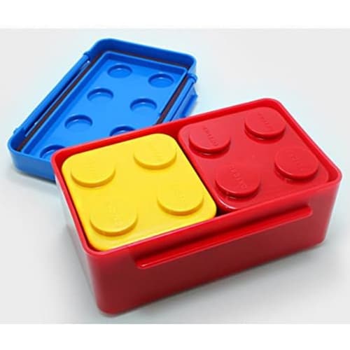 Stackable Lunch Boxes, Bento Boxes, Salad Boxes, Oxford Character Blocks, Stylish Kids, Kids, Family, Picnic, Travel (Red, Yellow, Blue, Total 3 Pack)