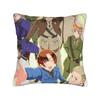 Decorative Pillow Cover Hetalias Axis Powers Merch Chair  Throw Pillow Case Cover Zipper Multi Size