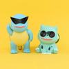 Anime  Cute Sunglasses Squirtle Charmander Bulbasaur Figure Model Car Ornament Children Toys Desk Decoration Holiday Gift