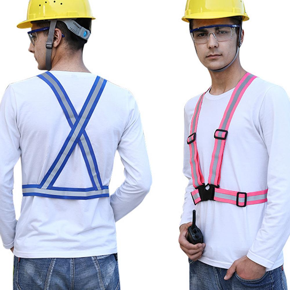 Traffic Road Warning Night Work For Running Reflective Vest Reflective Safety Jacket Men Workwear