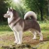 Solid Large Alaskan Malamute and German Shepherd Children's Toy Model Ornament