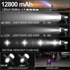 Super Bright LED Spotlight Rechargeable 7800 Lumen 12800mAh Long Lasting Searchlight Flood Fishing Hiking Camping Flashlight