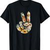 Natural Silhouette Forest Meadow Cottagecore Peace Sign Hand T-Shirt(8)