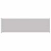 Vidaxl Retractable Side Awning for Terrace, 180 X 600 Cm, Grey