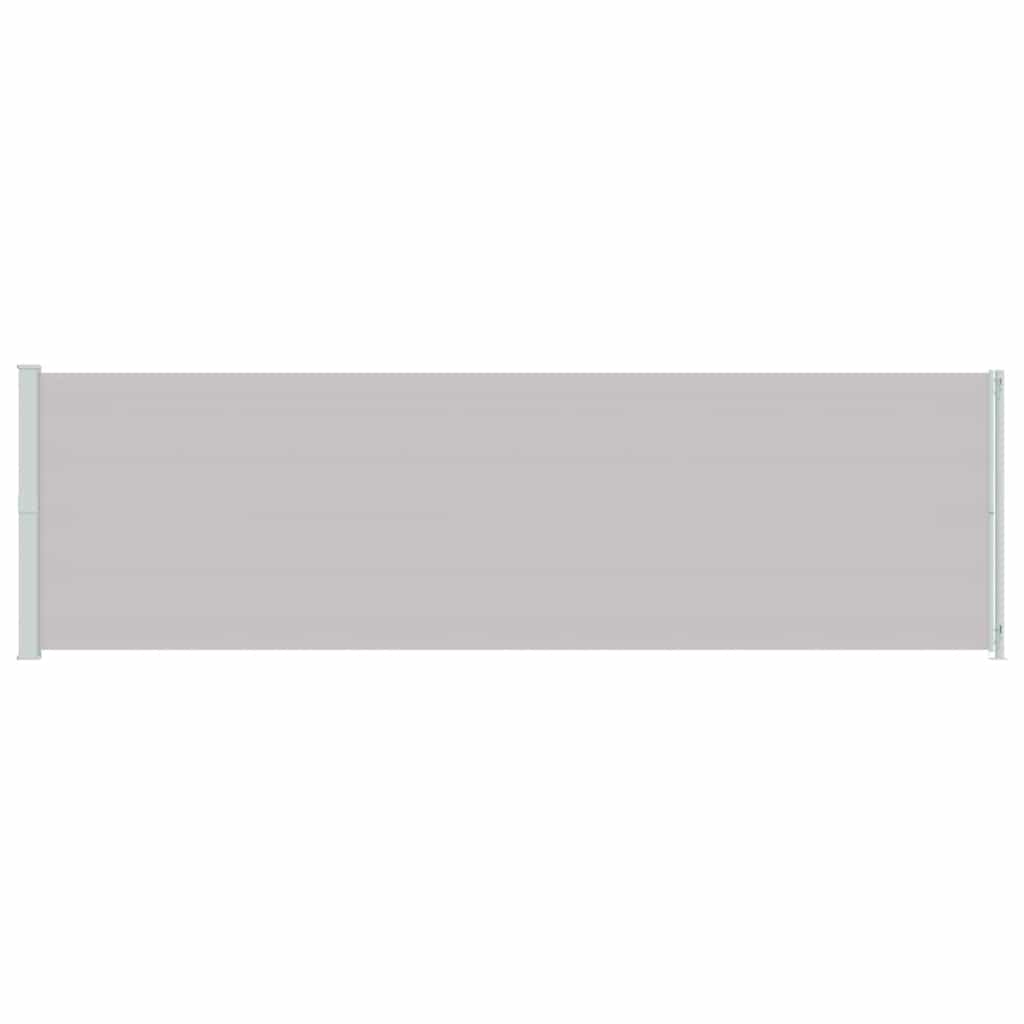 Vidaxl Retractable Side Awning for Terrace, 180 X 600 Cm, Grey
