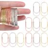 30 PCS 3 Color Large Paperclips Gold Jumbo Paper Clips Huge Paper Clips Smooth Non Skid Multicolored Mega Giant Colored for Office School Document
