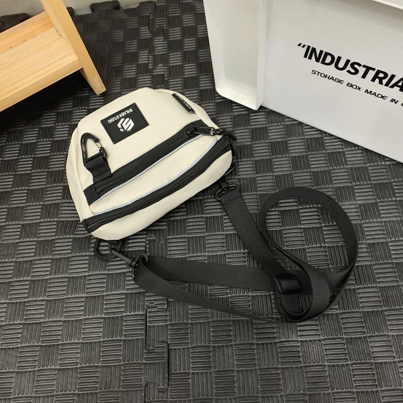 

Lightweight Mobile Phone Small Satchel Women S Trendy Brand Street Men S Messenger Bag Fashion Sports Trendy Bag белый