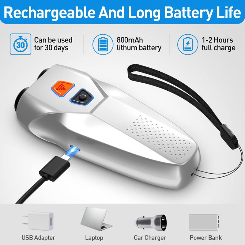 Ultrasound Dog Repellent Deterrent Stop Barking Device Training Pet Bad Behaviors Correction 3 Modes 4