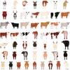 50 Pcsset Cartoon Animal Cattle Cow Stickers Kawaii Laptop Guitar Luggage Fridge Phone Case Graffiti Sticker Decal