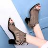 Women's Summer Boots Luxury Platform Ankle Shoes For Women Trend 2024 Comfortable Black Outdoor Fashion Wedge High Heels Sandals