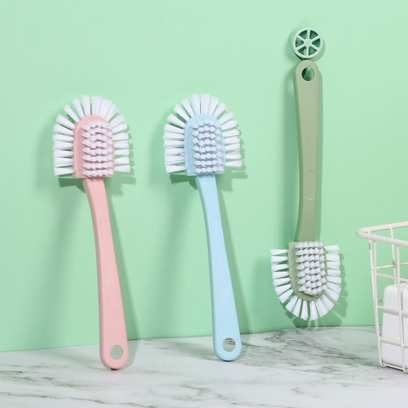 1Pcs Durable and Multifunctional Five Sided Shoe Washing Brush for Household Use Non Damaging Shoe Brush Long Handled Shoe Brush