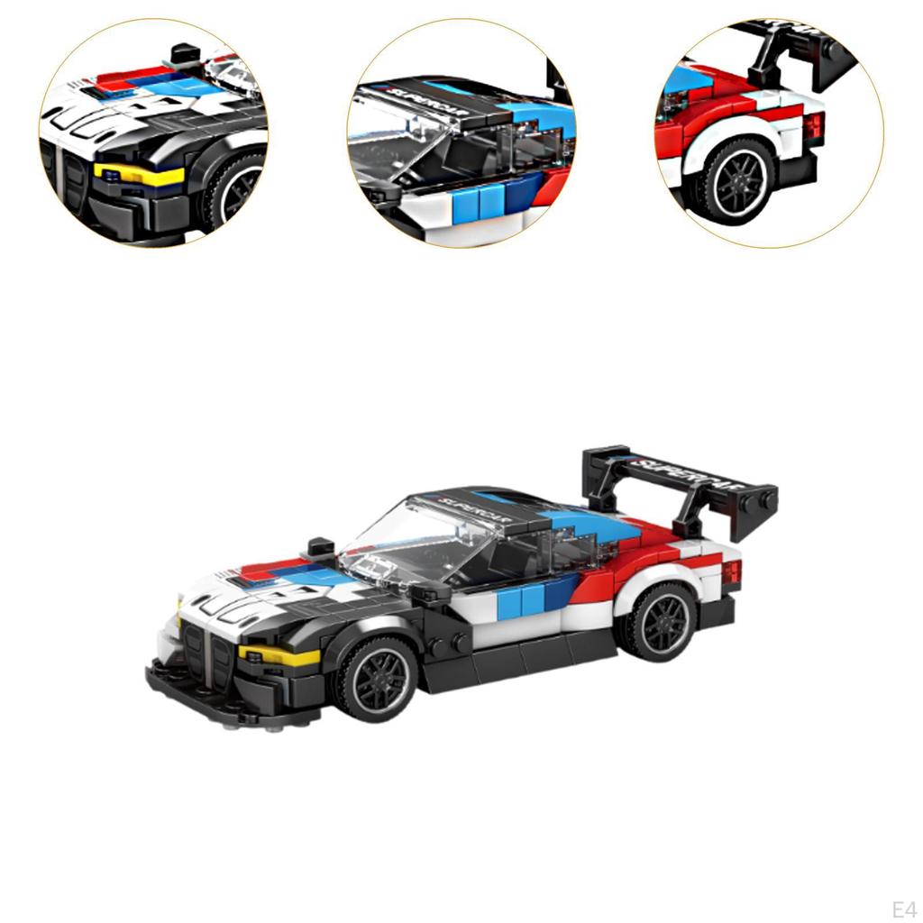 Race Car Model Building Kit 3D Puzzle Gift Art Craft Toy Challenge Small Blocks Set