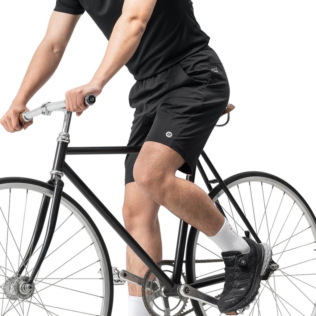 ROCKBROS RK2025-K Summer Cycling Shorts Men Padded Road Bike Casual Sports Short Pants