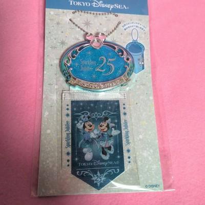 Tokyo DisneySea 25th Anniversary Sparkling Jubilee Badge Ribbon Japan