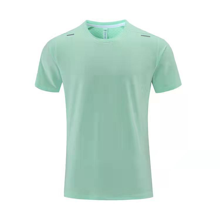 2024 Men's Quick-Dry Breathable Running T-Shirt - Round Neck, Short-Sleeved Fitness Top