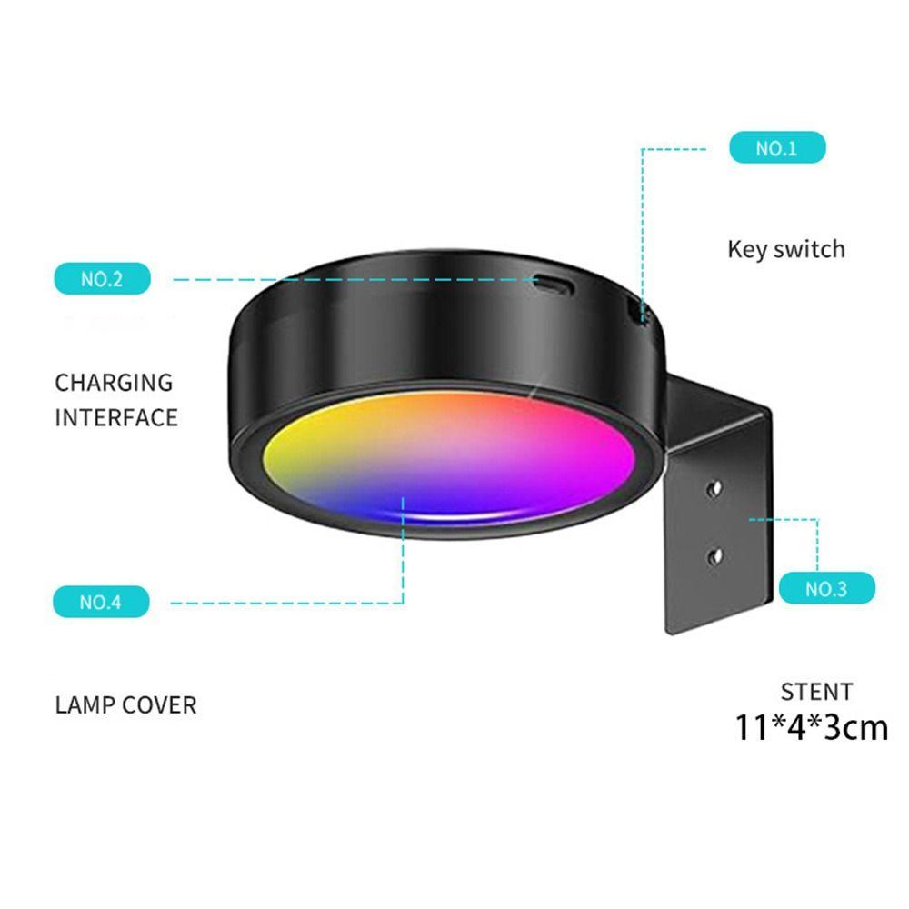 1/2/3Pcs Rechargeable Wireless Picture Light Wall Mounted LED Wall Lamp  Bedroom