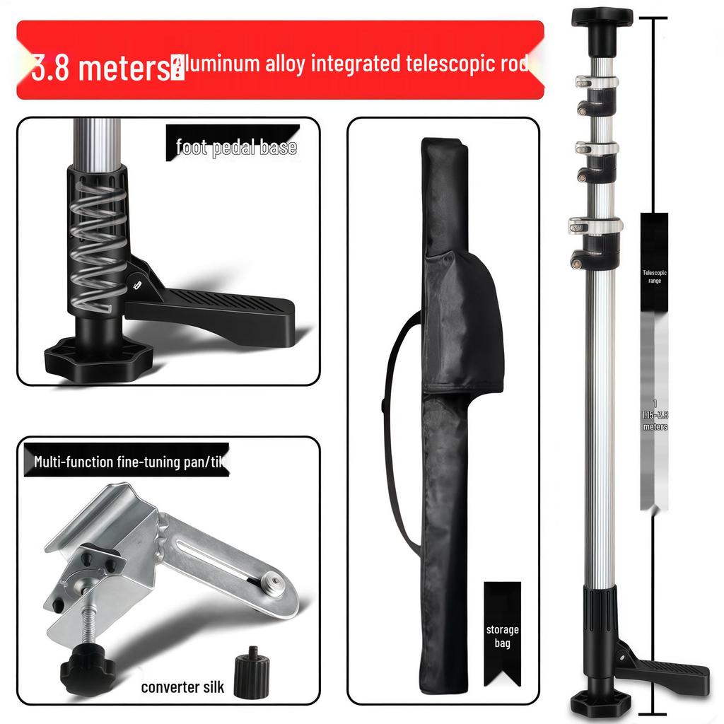 Adjustable Aluminum Alloy Ceiling Infrared Support Rod with Universal Pan Tilt