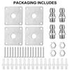 4 Pack Pressure Washer Gun Holder, 1 4  Quick Connect Foam Cannon Holder, Wall Mount Storage Rack for Organize and