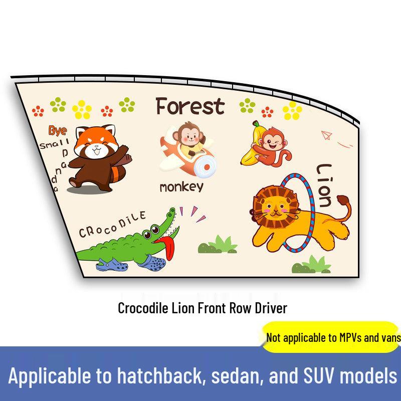 Rear Seat Blackout Sunshade Curtains for Kids