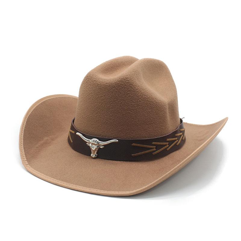 Ethnic Style Retro Top Hat British Versatile Felt Hat Knight Hat Men'S Jazz Hat