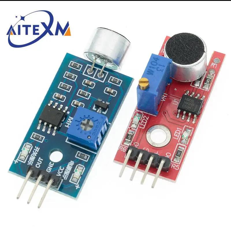 1-10pcs Sound Sensor Module Sound Control Sensor MAX4466 MAX9814 Detection Whistle Switch Microphone Amplifier For Arduino 7