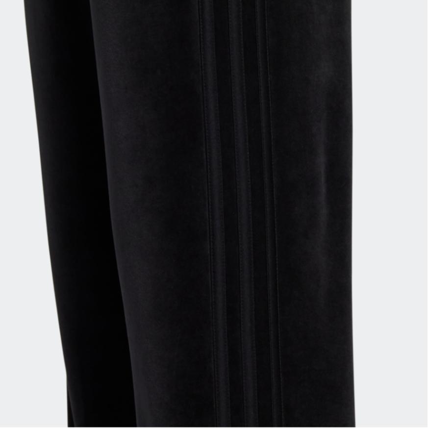 adidas Pantalon de survêtement en velours à logo pour femmes Bas Noir HG1847