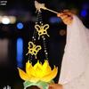 Chinese Festival DIY Decoration Set Traditional Flower Lamp Craft Supplies With Sticks For Home Parties