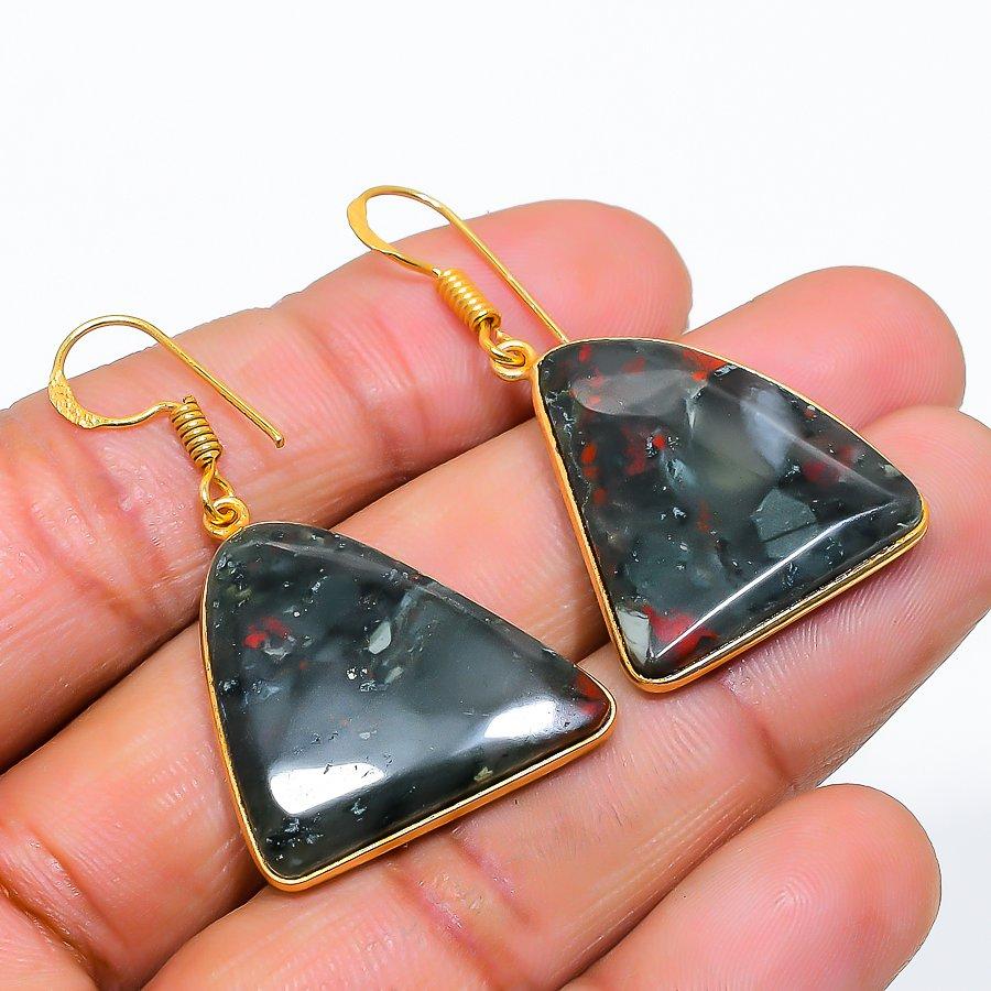 

Boulder Opal Gemstone 925 Solid Sterling Silver Jewelry Earring 1.58 GK-5782