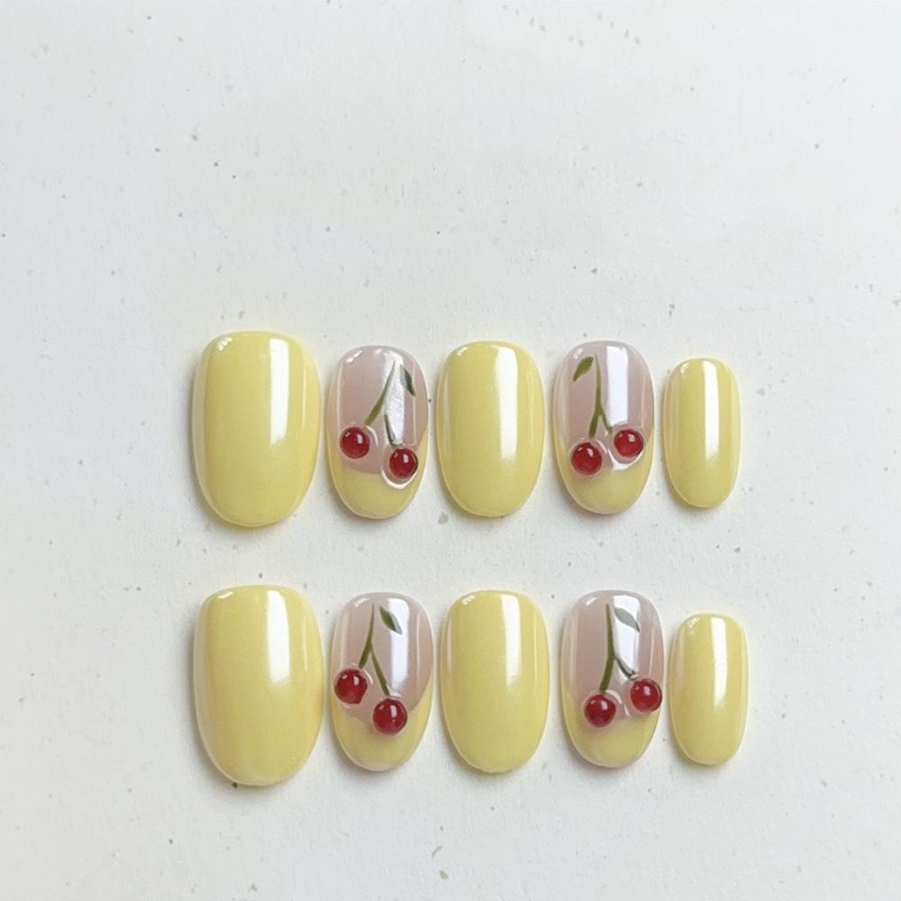 Handmade Cat Eye Short Square Oval Press On Nails With Bowknot Pearl Diamond Flower Star Decor Detachable Full Cover
