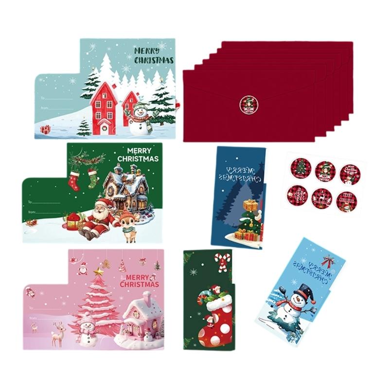 Creative Holiday Greeting Card With Envelopes Christmas Card For Travelers Office Use Festives Occasion