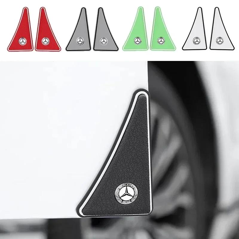 WVWGI1 For Benz GLC GLK 2pcs/set Car Door Protector Anti-collision Strip Sticker Corner Cover Accessories For Mercedes Benz W211 W204 W